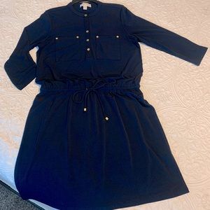 Michael Kors size M 3/4 sleeve dress with gold accents.